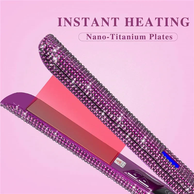 Rhinestone Hair Straightener