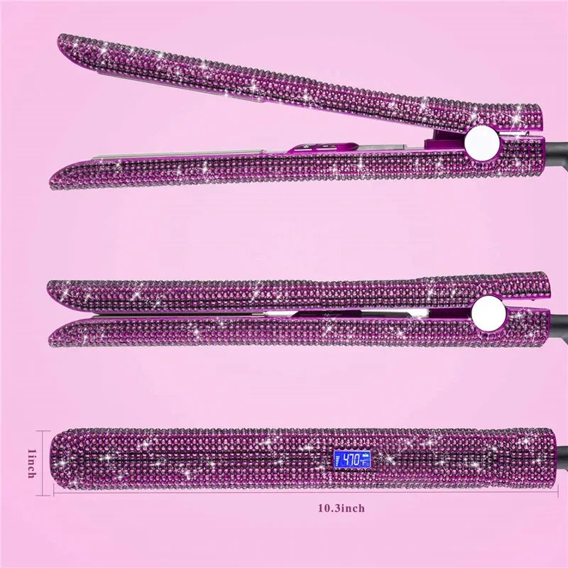 Rhinestone Hair Straightener