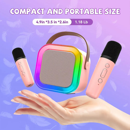 Mini Karaoke Machine Pink