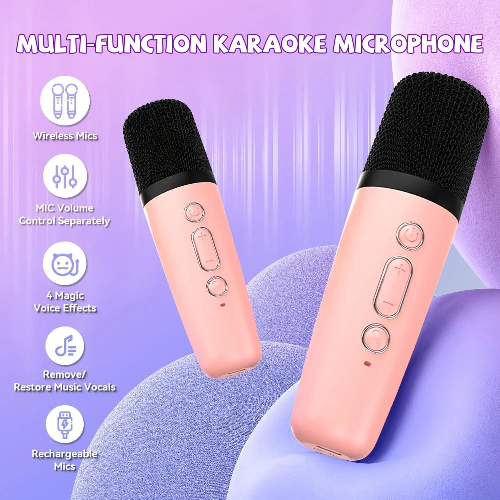 Mini Karaoke Machine Pink