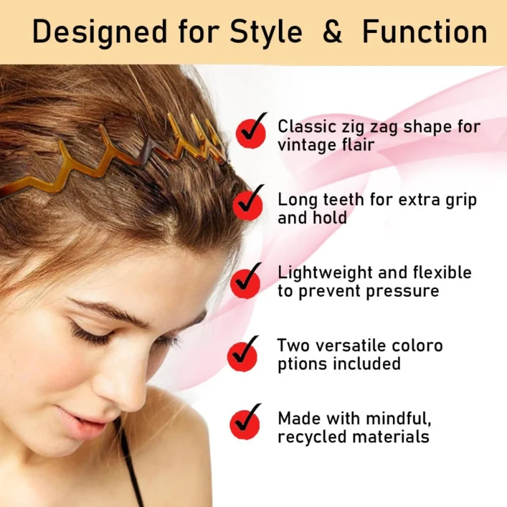 Recycled Plastic Zig Zag Headband